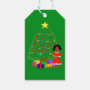 Search for black santa gift tags African