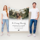 Search for in loving memory photo blankets Celebration of life