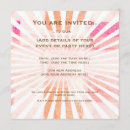 Search for warm colours invitations Summer