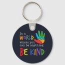 Search for autism support key rings Be kind