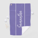 Search for purple golf towels Script