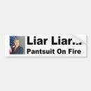 Search for liar liar bumper stickers Politics