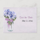Search for mason jar save the date postcards Purple
