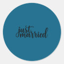 Search for honeymoon wedding stickers Just married