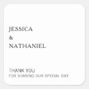 Search for square thank you wedding stickers Chic