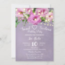 Search for garden sweet 16 invitations Pink
