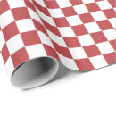 Search for red and white gingham wrapping paper Square
