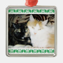 Search for orange and white cat christmas tree decorations Cats