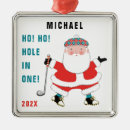 Search for golfing santa claus christmas tree decorations Golfer