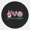 Search for love volleyball stickers Peace