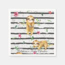 Search for sloth napkins Watercolor