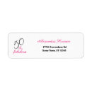 Search for 50 fabulous return address labels Pink and black