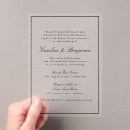 Search for black acrylic wedding invitations Classic