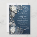 Search for denim and white invitations Lace