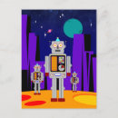 Search for alien invasion postcards Retro