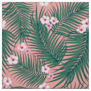 Search for tropical flowers fabric Pink