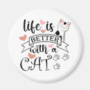 Search for funny slogans magnets Cat