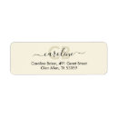 Search for cream return address labels Classic