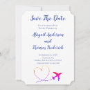 Search for boarding pass save the dates Blue