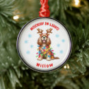 Search for cocker spaniel christmas tree decorations Blue