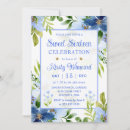 Search for baby blue sweet 16 invitations Floral