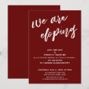 Search for dark red wedding invitations Typography