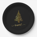 Search for black christmas plates Noel
