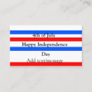 Search for july business cards 4th of july