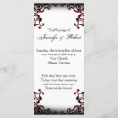 Search for black red wedding programs Hallowedding