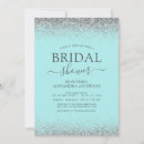 Search for teal silver bridal shower invitations Bride to be