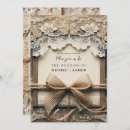 Search for vintage lace wedding invitations Country