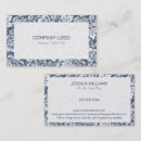 Search for blue damask business cards Vintage