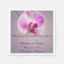 Search for purple orchid napkins Bridal shower