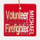 Search for fireman christmas tree decorations Volunteer firefighter