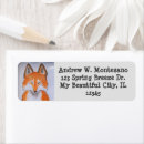Search for wildlife animals return address labels Woodland