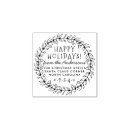 Search for christmas wreath rubber stamps Round