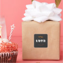 Search for vintage 1973 stickers Birthday