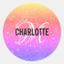 Search for purple name stickers Sparkle