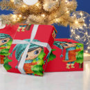 Search for cartoon christmas wrapping paper Girl
