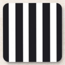 Search for black and white stripes coasters Elegant