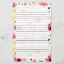 Search for pink flowers stationery paper Blue