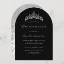 Search for black silver quinceanera invitations 15th birthday