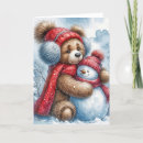 Search for bear hugs christmas cards Snow