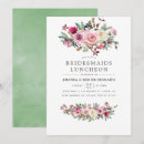 Search for luncheon wedding invitations Watercolor flowers