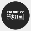Search for 22 birthday stickers Xmas