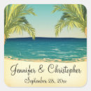 Search for palm tree wedding stickers Ocean