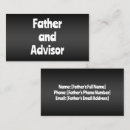Search for father business cards Black