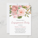 Search for flower engagement party invitations Pink