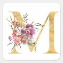 Search for gold letter m stickers Flower