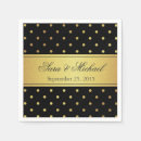 Search for black and gold polka dot napkins Dots
